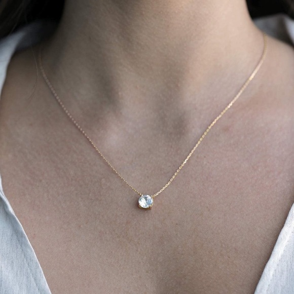 Swarovski 14k Gold Diamond Choker Necklace Women's - Picture 6 of 7